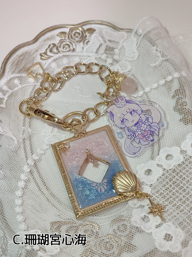 アクリルチャーム付きキャライメージバッグチャーム