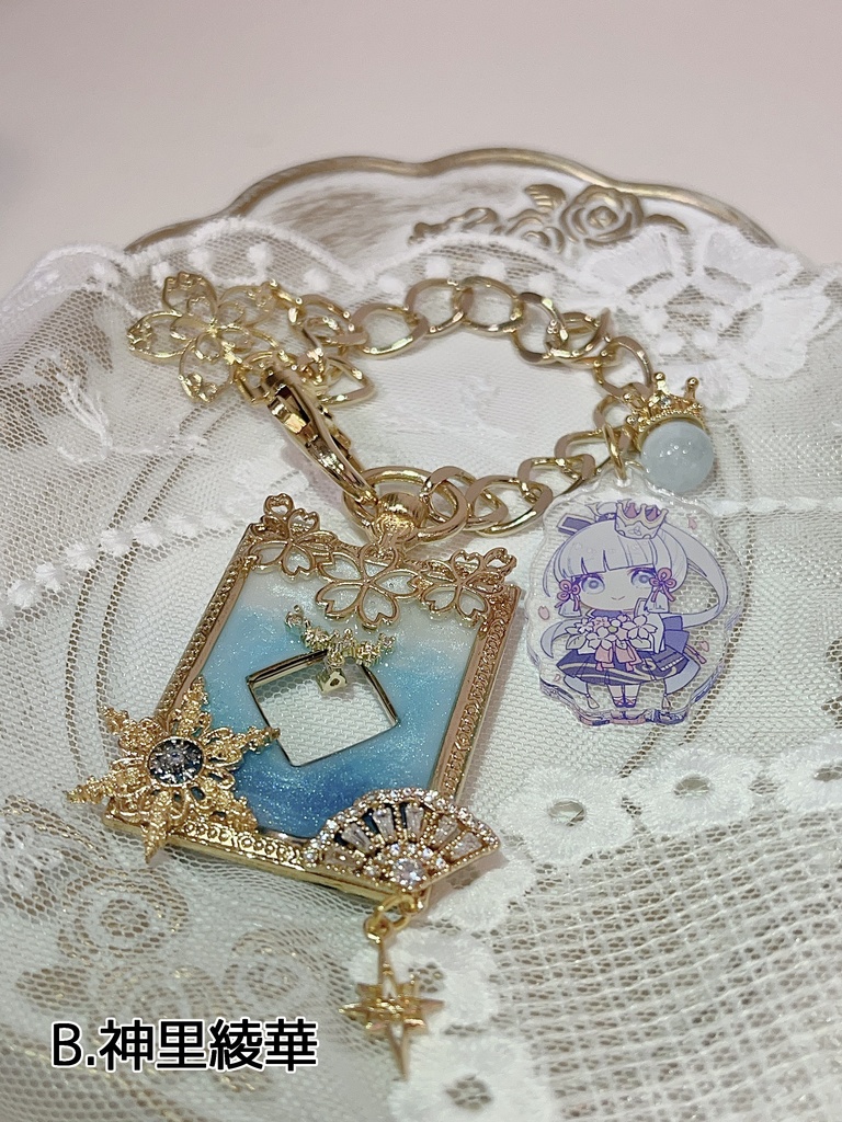 アクリルチャーム付きキャライメージバッグチャーム