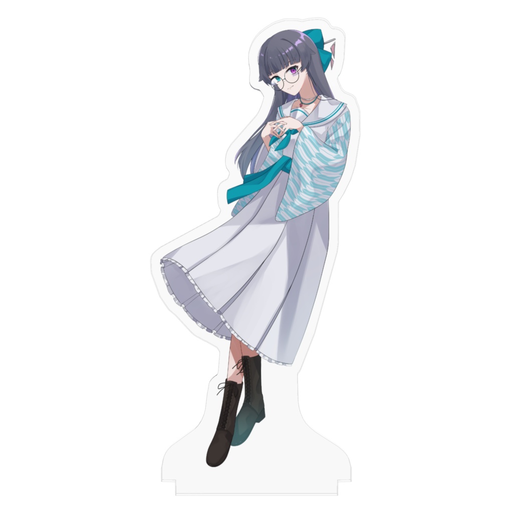 和風セーラーアクリルフィギュア_白