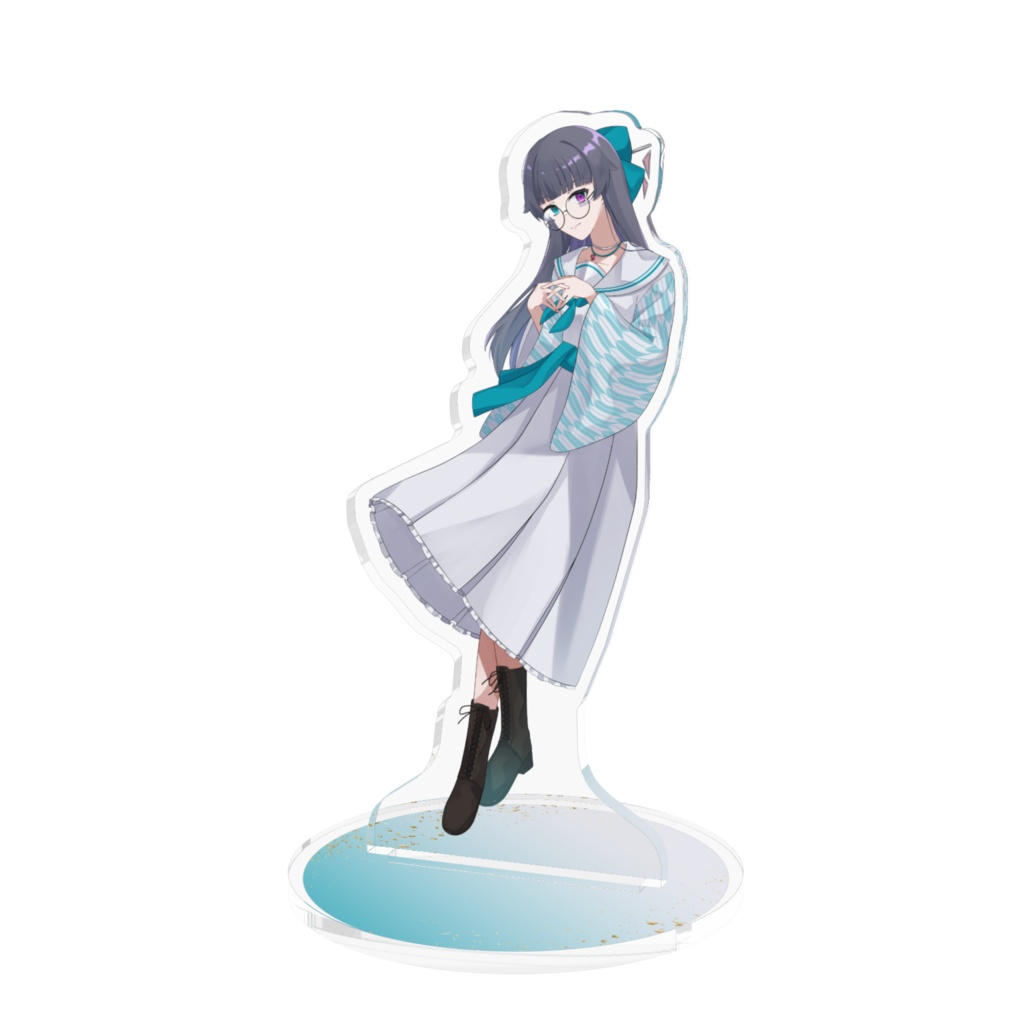和風セーラーアクリルフィギュア_白