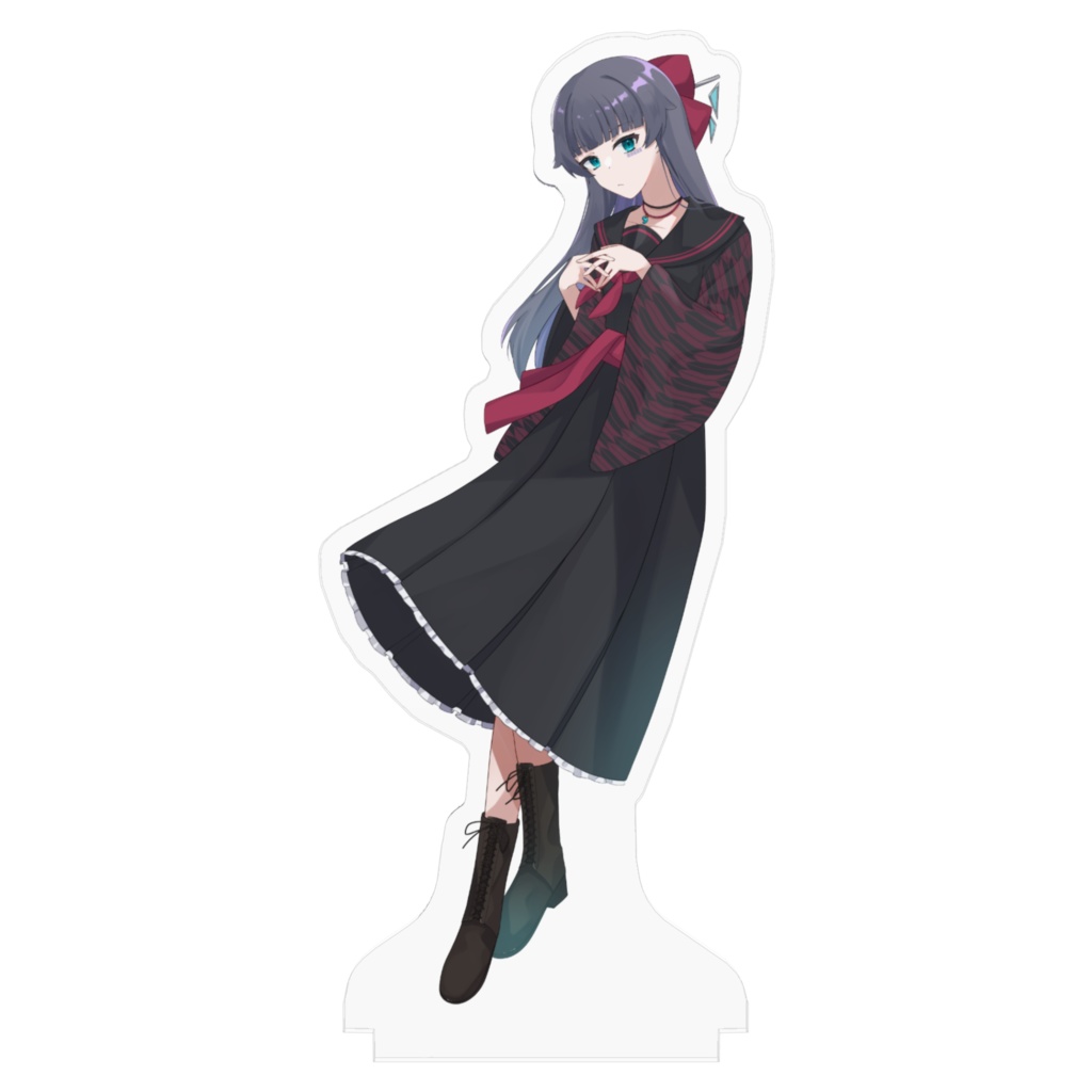 和風セーラーアクリルフィギュア_黒