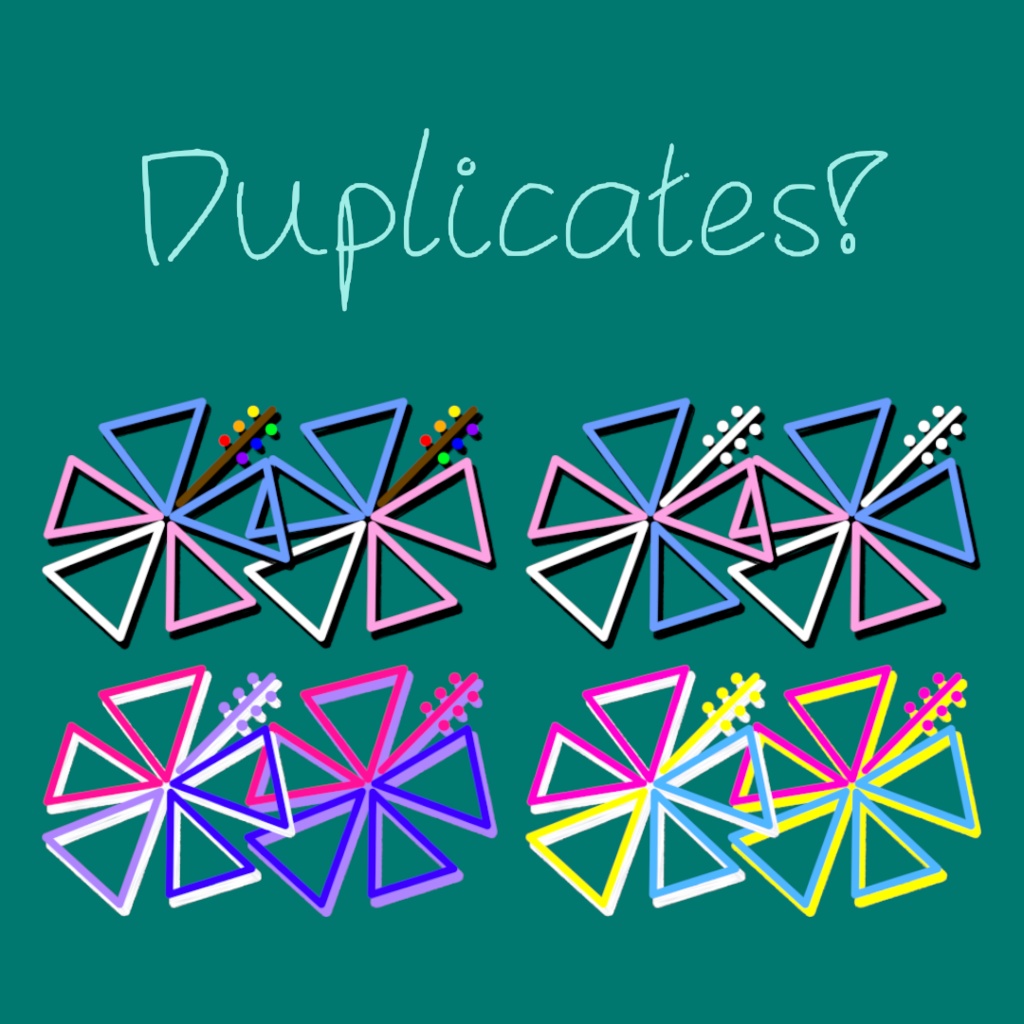 Triangle Pride Flowers