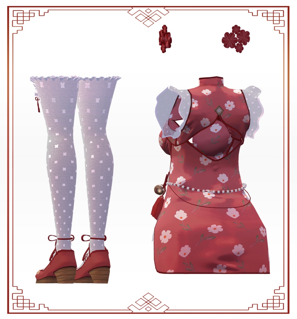 Dolly Mandarin Dress【望身 -Nozomi-】