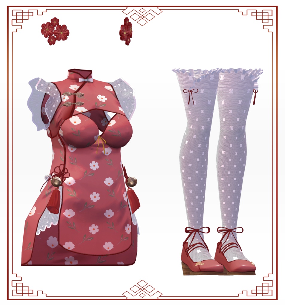 Dolly Mandarin Dress【望身 -Nozomi-】