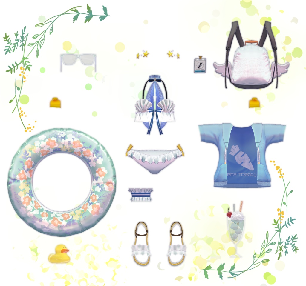 Blue summer【こまどアバター対応】