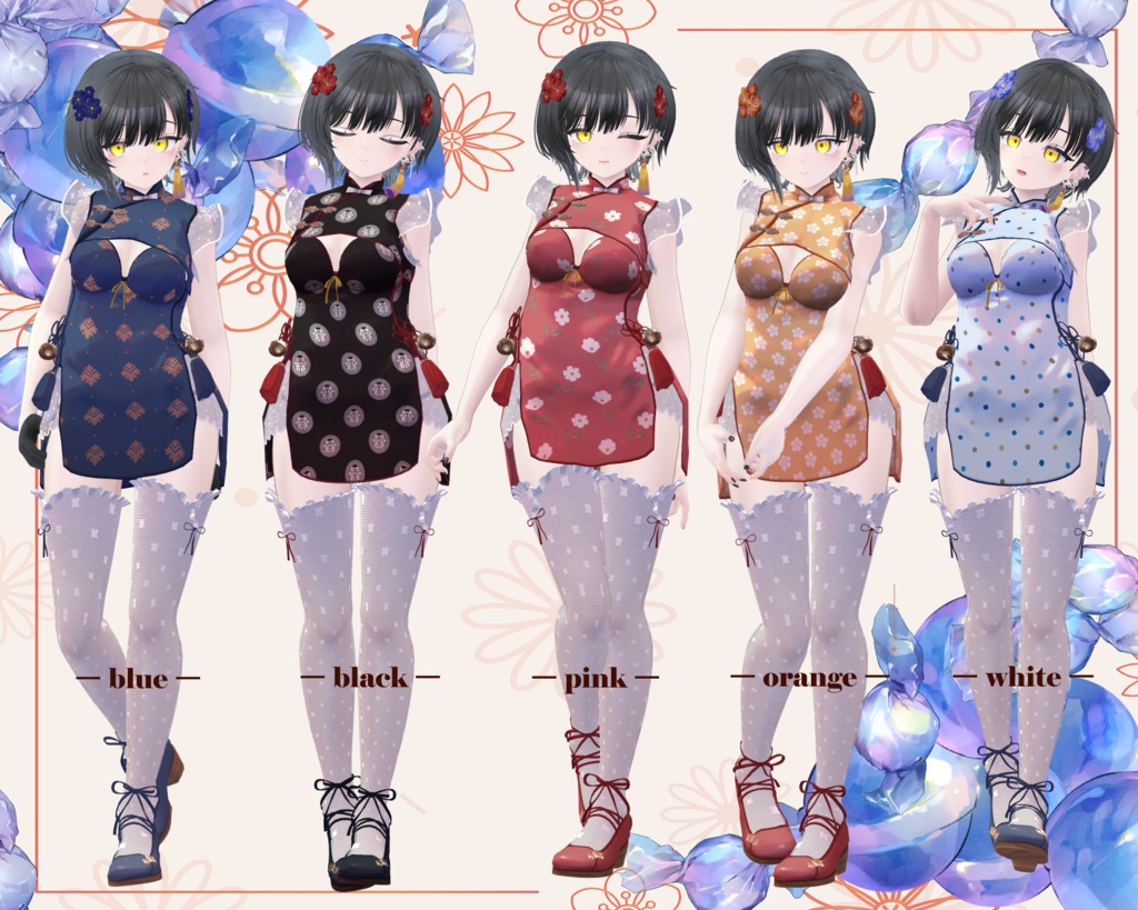 Dolly Mandarin Dress 【ビナア-Binah-】