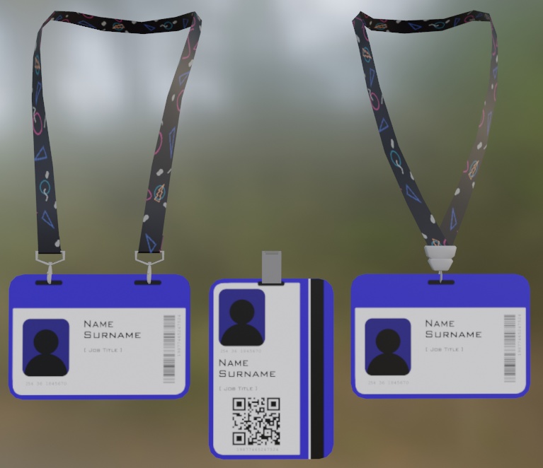 [VRCFury] Lanyard Nametag Pack