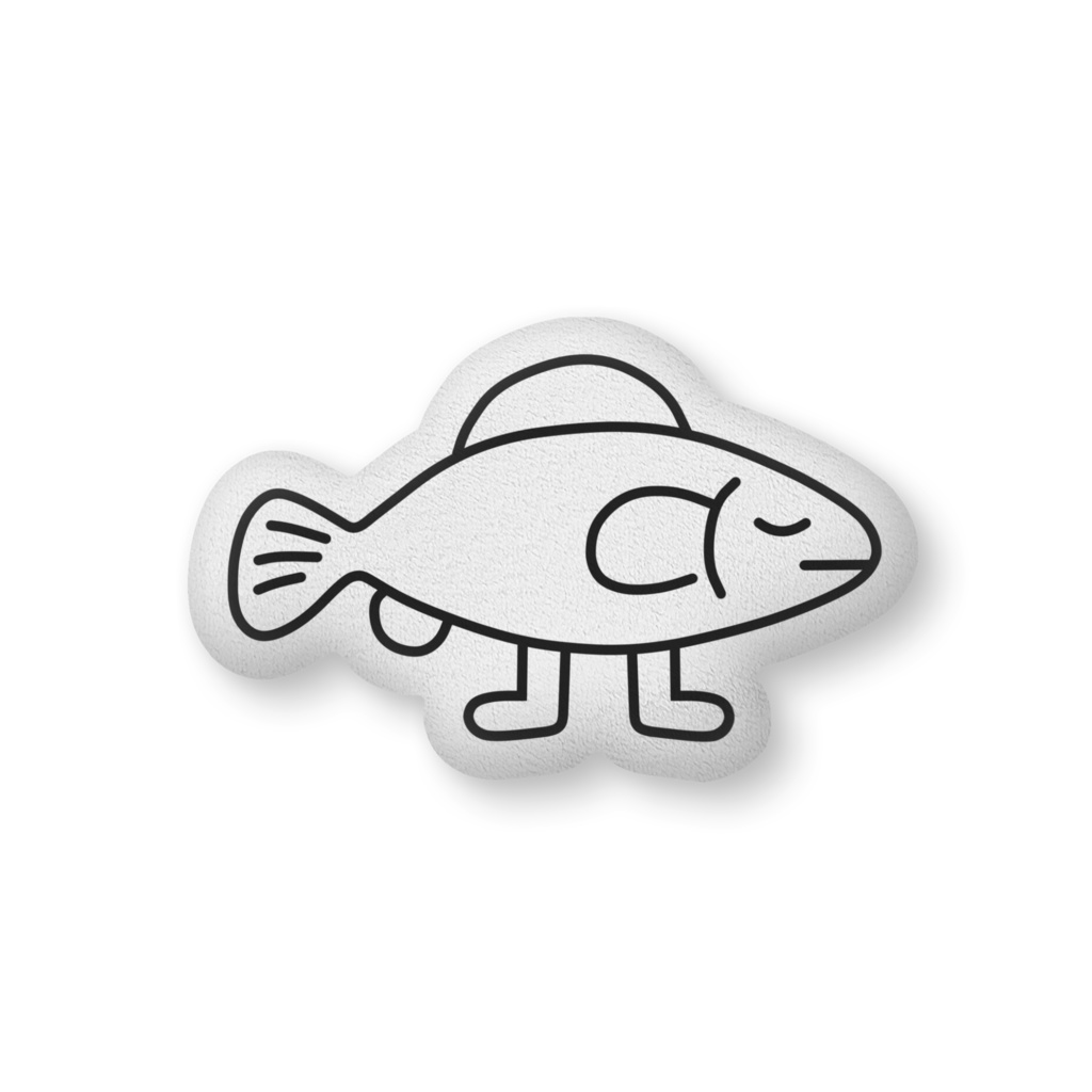 うおちゃんダイカットクッション