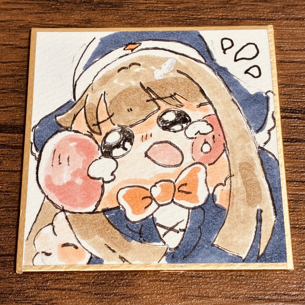 トリッカル　同人　スピキ　ミニ色紙