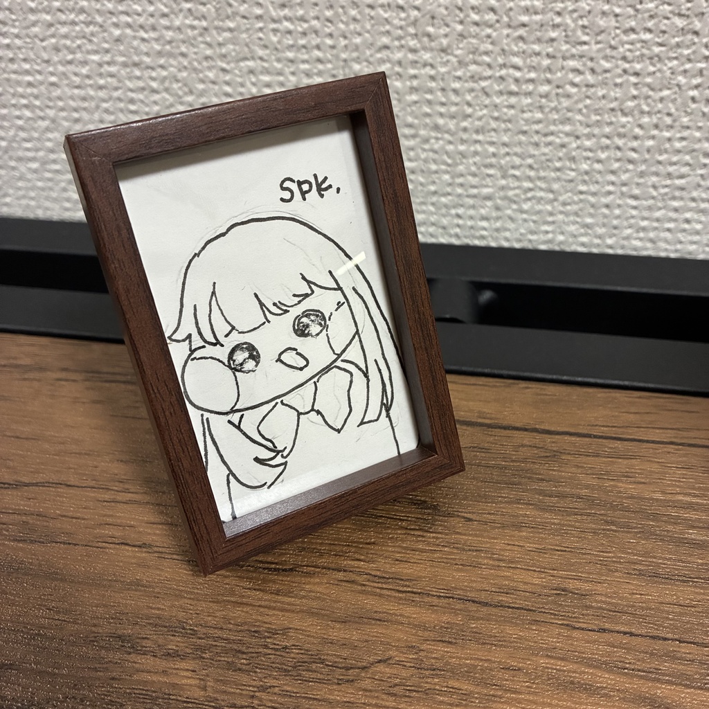 スピキ　額入りイラスト