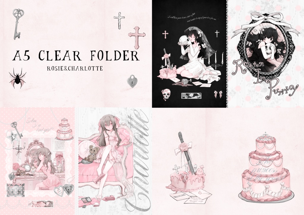 🧸💀A5クリアファイル 2種