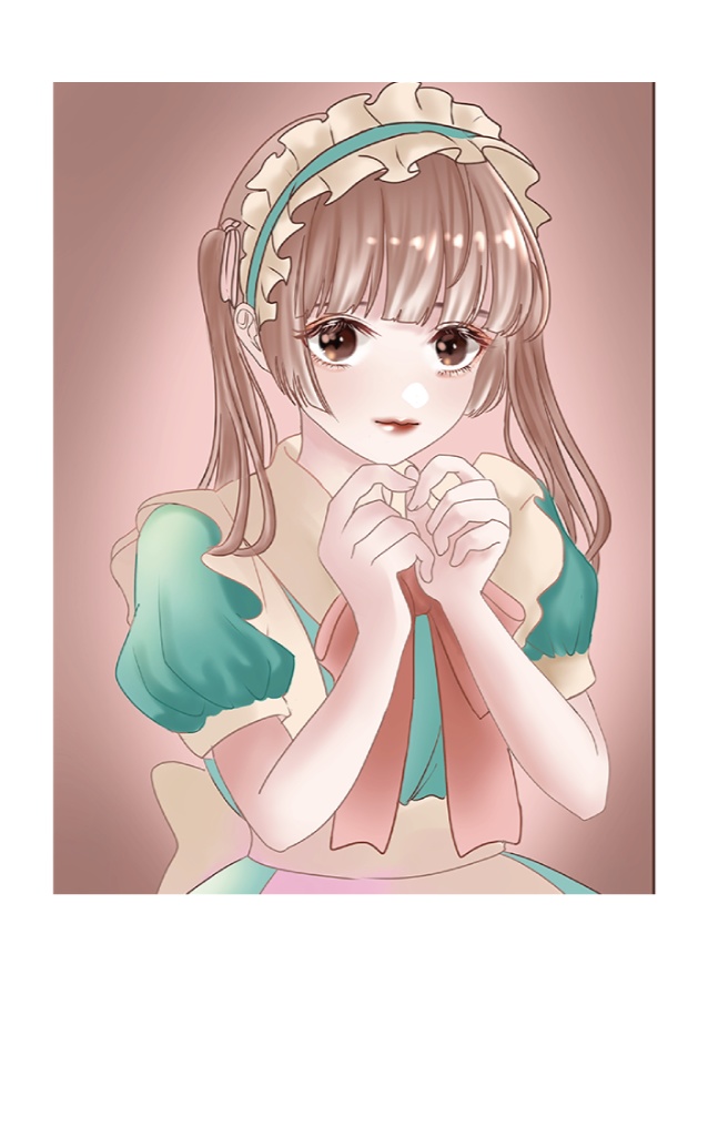 チェキ風ステッカー【ピンク】