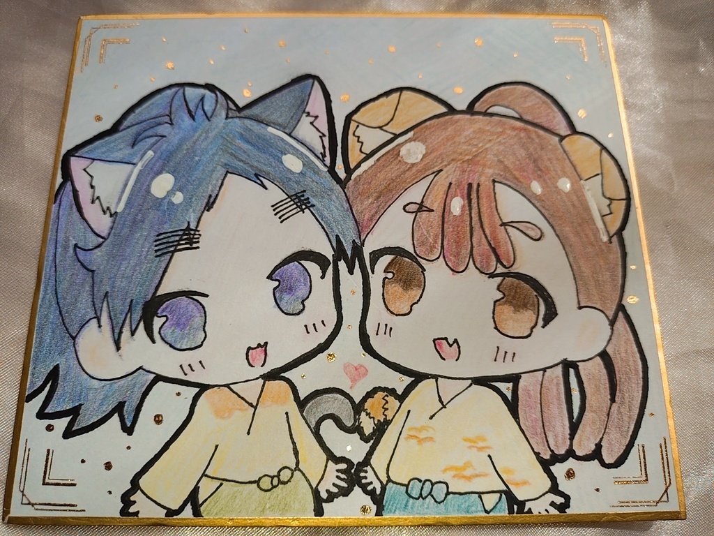 【揚げ出し豆腐衣ぬきで?!】現物のみ!描き下ろし色紙