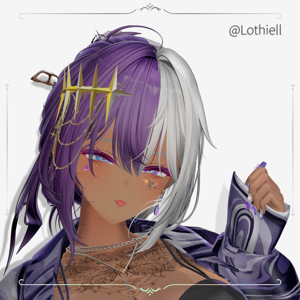 星の髪飾り