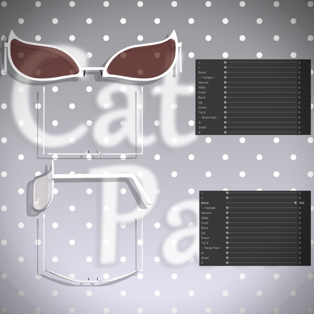 Fox Sunglasses【3Dアクセサリー】