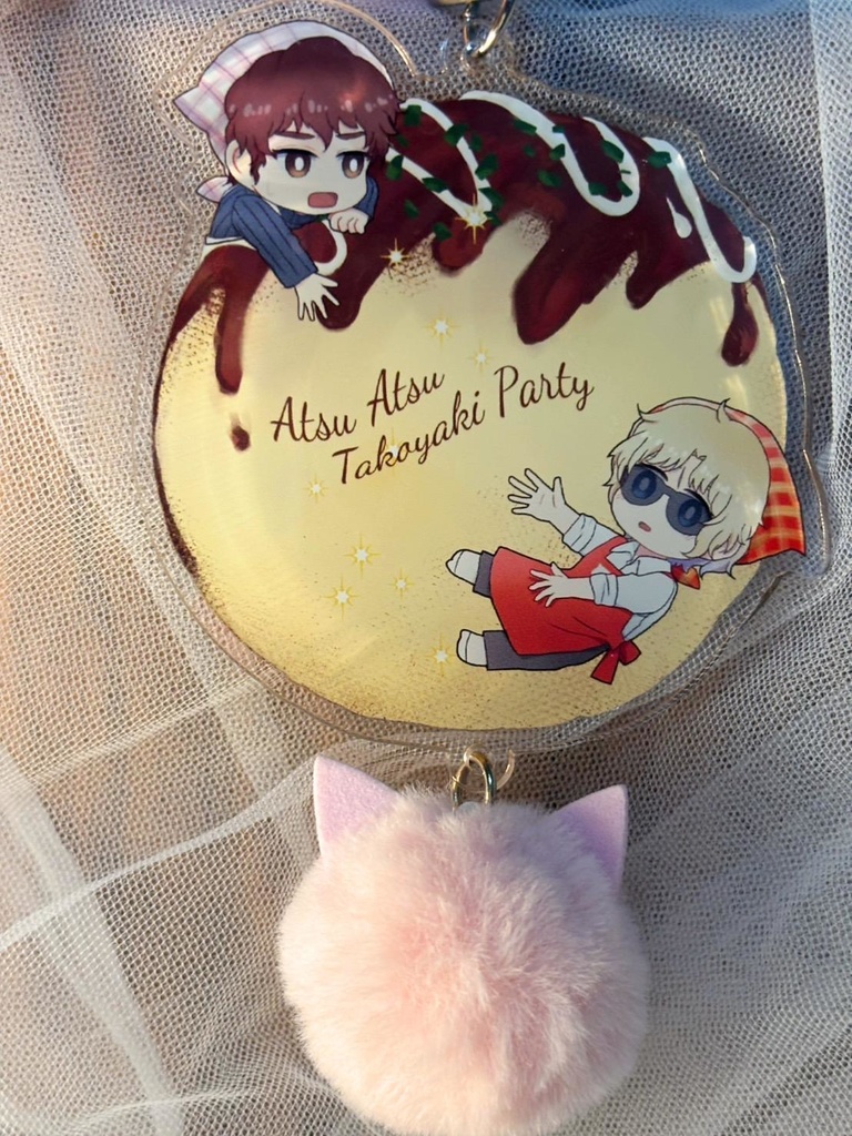 たこパ概念アクリルキーホルダー