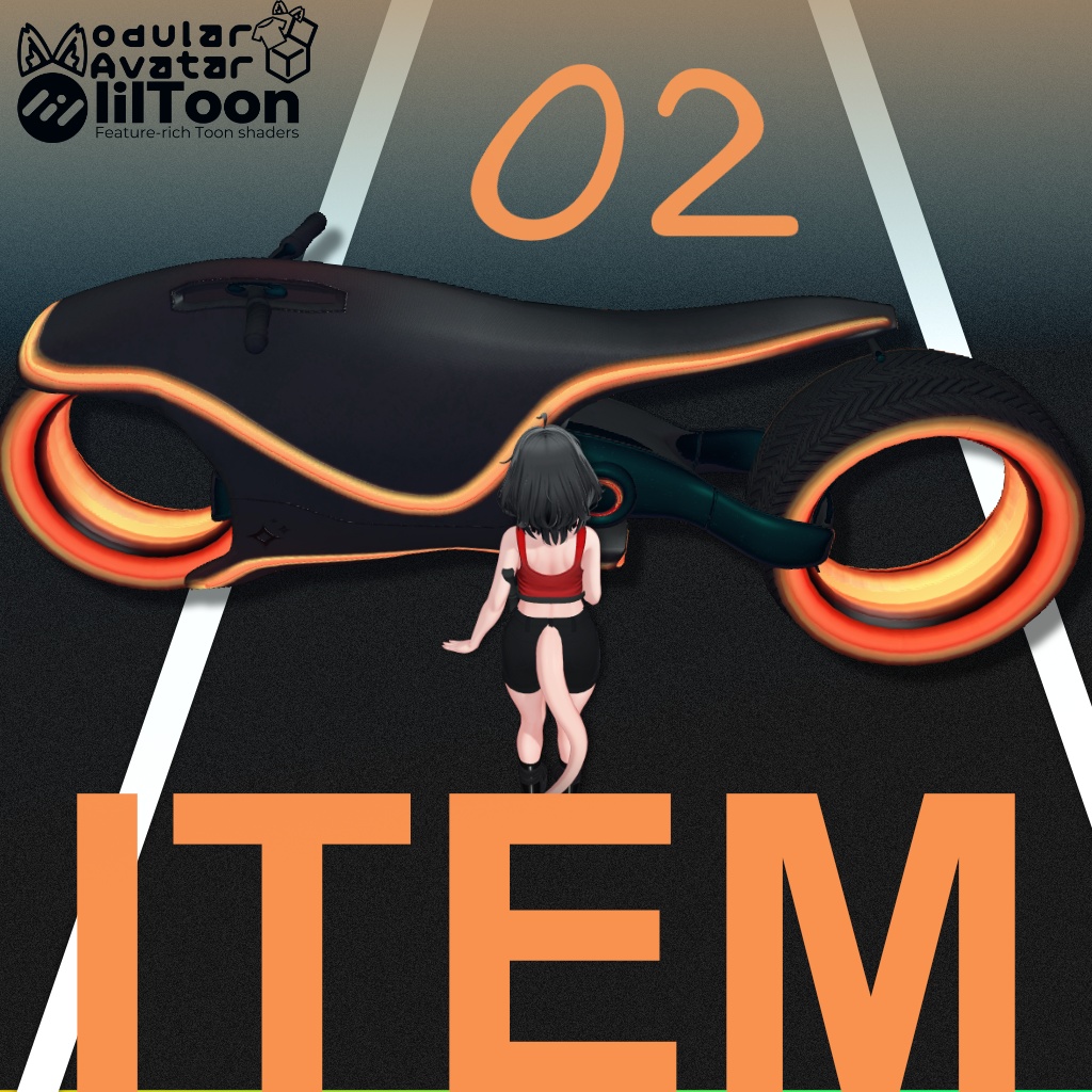 [Artbyo3] - ITEM 02 | Rideable Cyber Motorcycle / 乗れるサイバーバイク (PCVR)