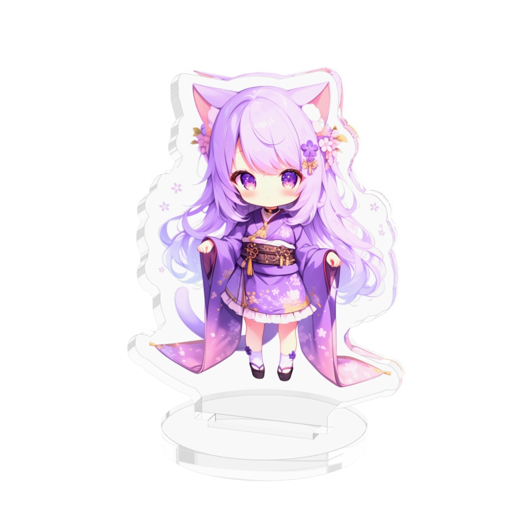 ネコ耳立ち姿　アクリルスタンド