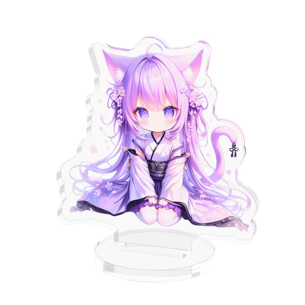 【Moonlit Folklore】藤の精霊・紫乃（Shino）アクリルスタンド（お座りver.）