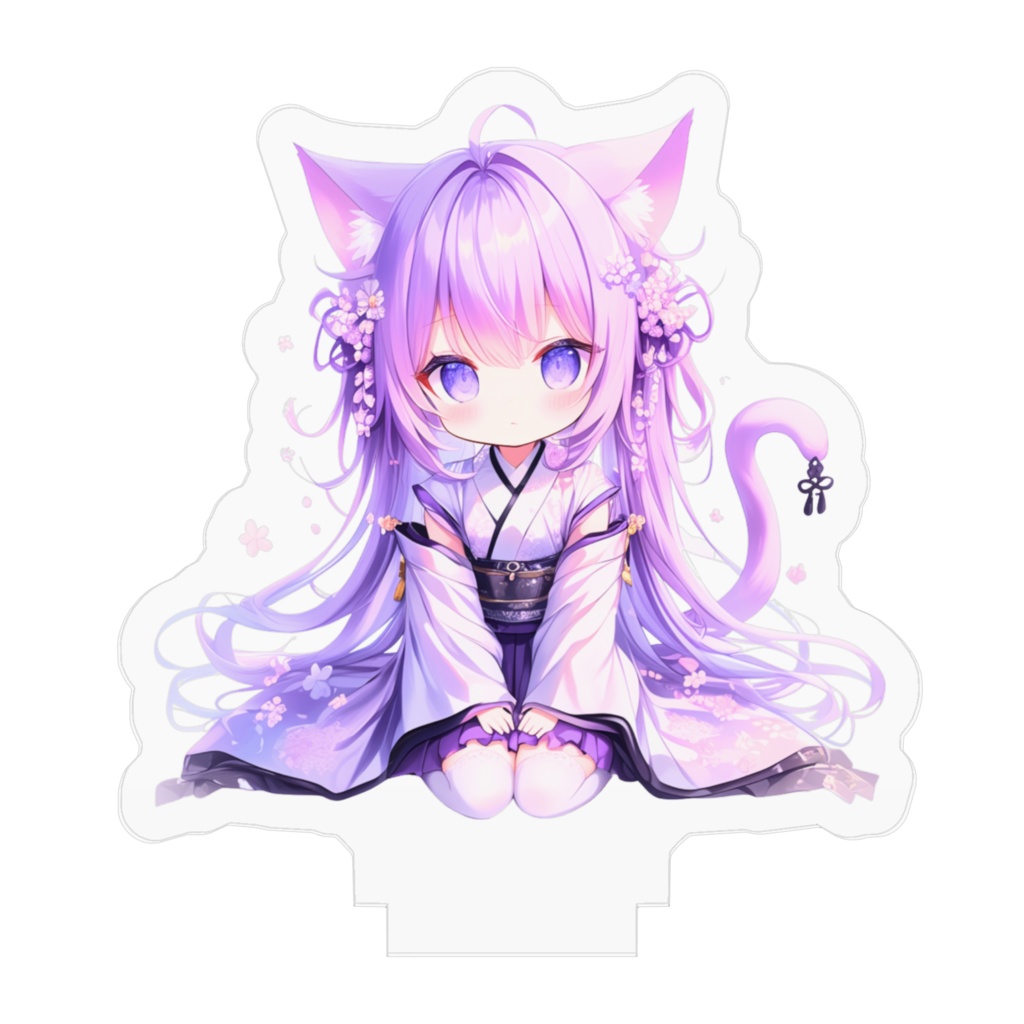 【Moonlit Folklore】藤の精霊・紫乃(Shino)アクリルスタンド(お座りver.)