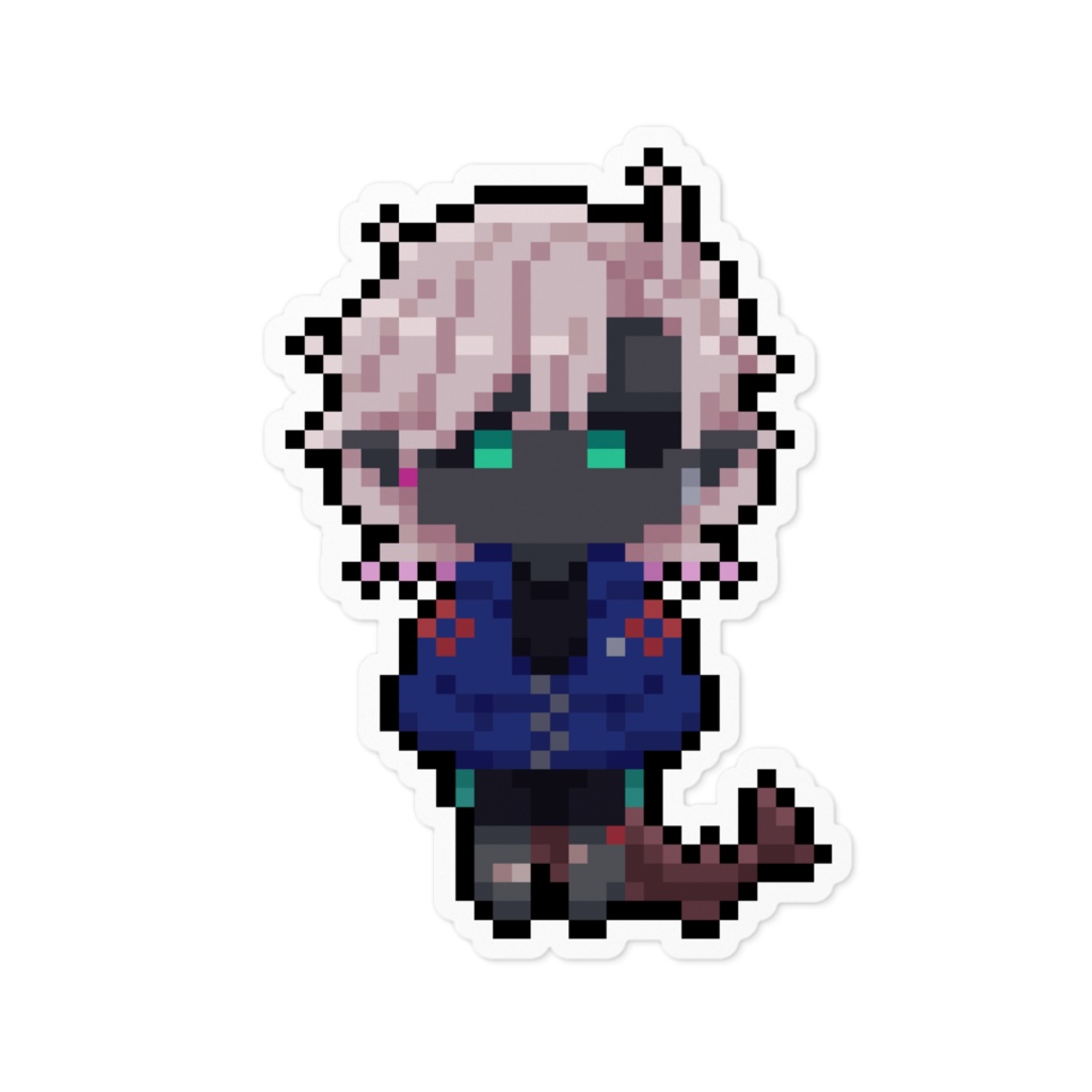 ドット絵翠水メザメ ステッカー