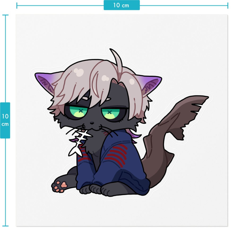 ネコメザメ ステッカー