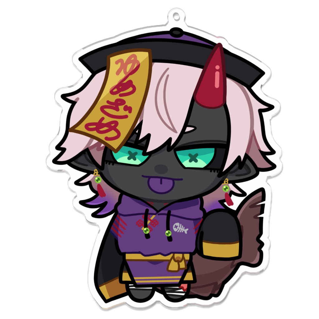 翠水メザメ アクリルキーホルダー(ハロウィン)