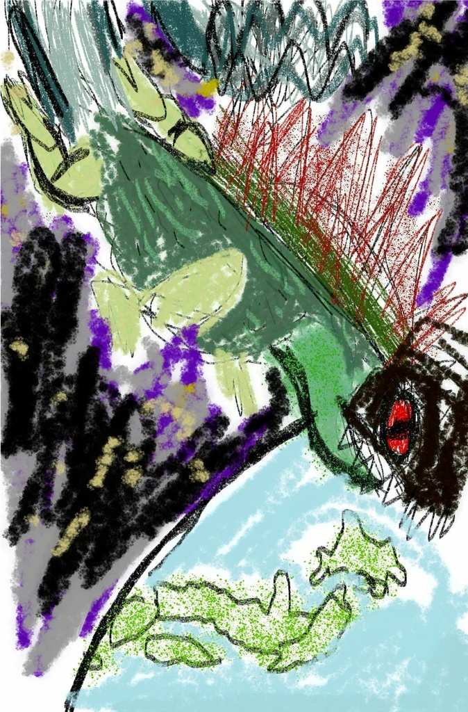 宇宙から邪悪怪獣 襲来！