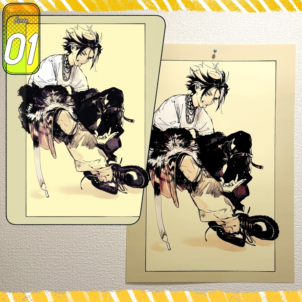 ◤◤𝙣𝙚𝙬!!〚店主オミ〛ペン画ポスター