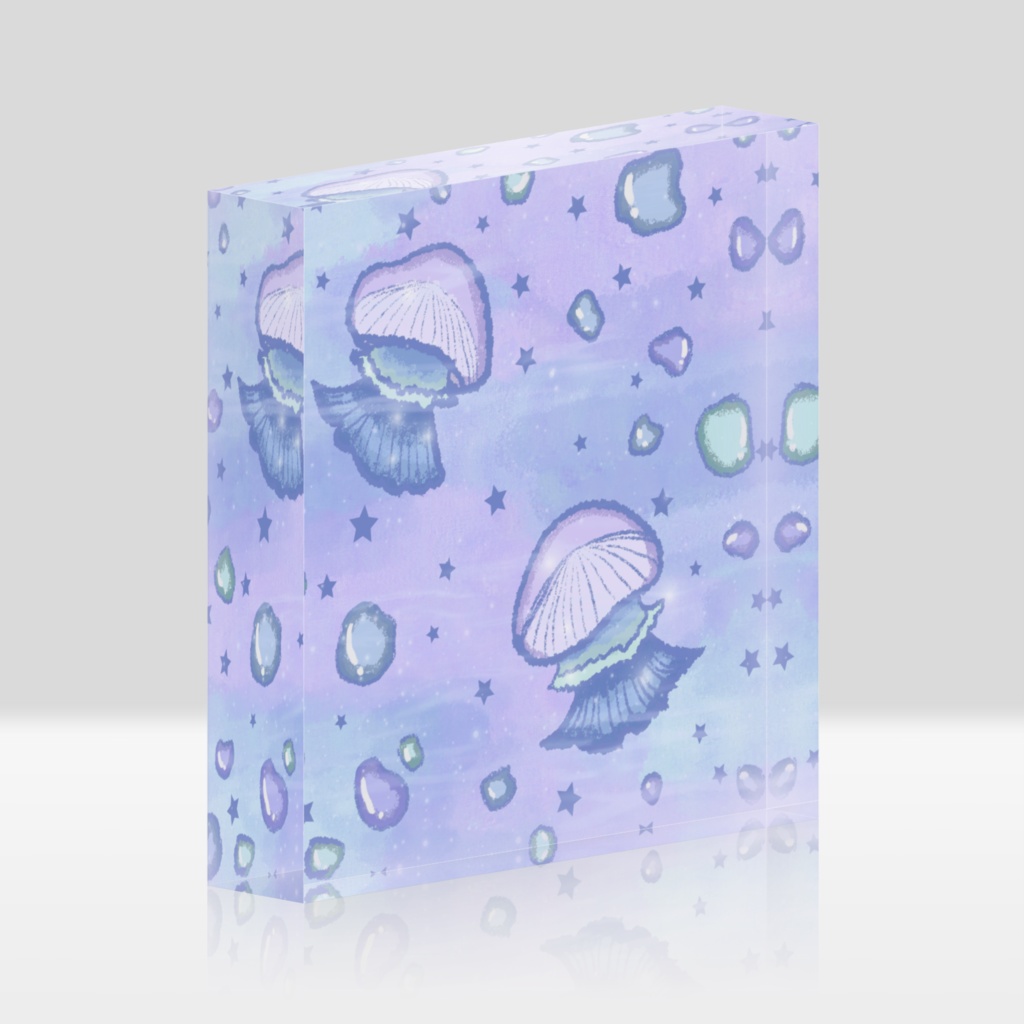 ゆめいろくらげ　アクリルブロック