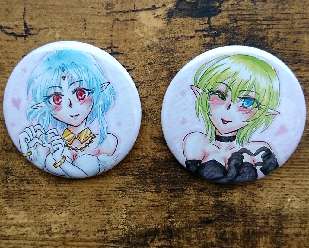 フィリア&ラヴァー  セット缶バッジ