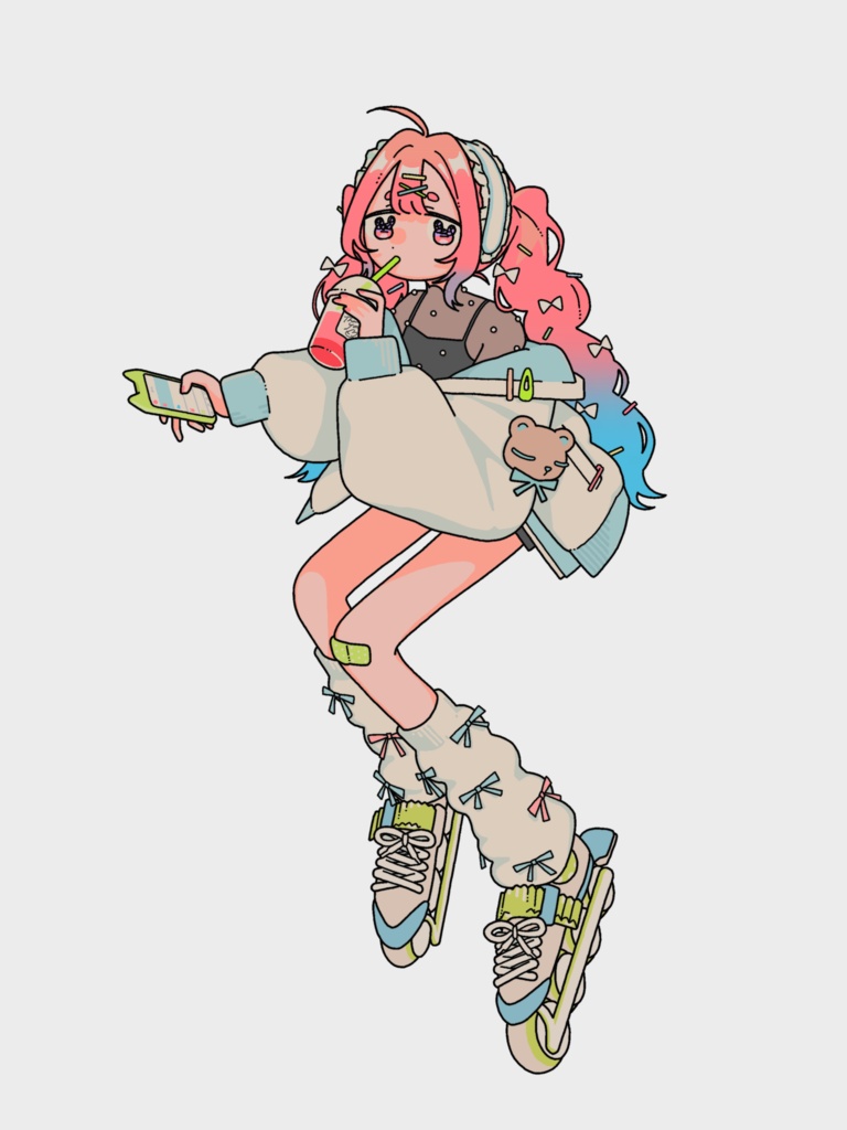 "Treat Break"イラストカード