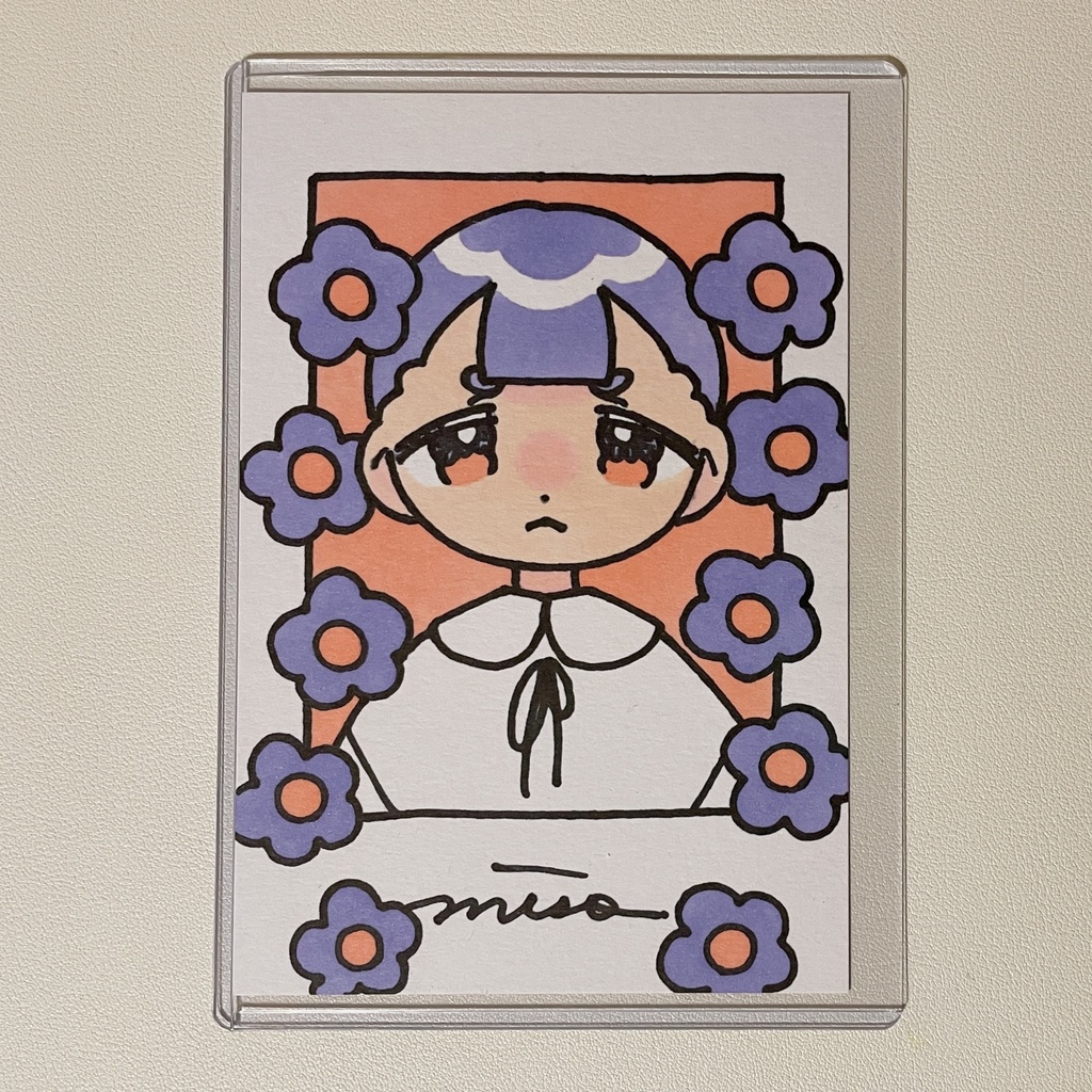 ポストカード原画「おはなちゃん」