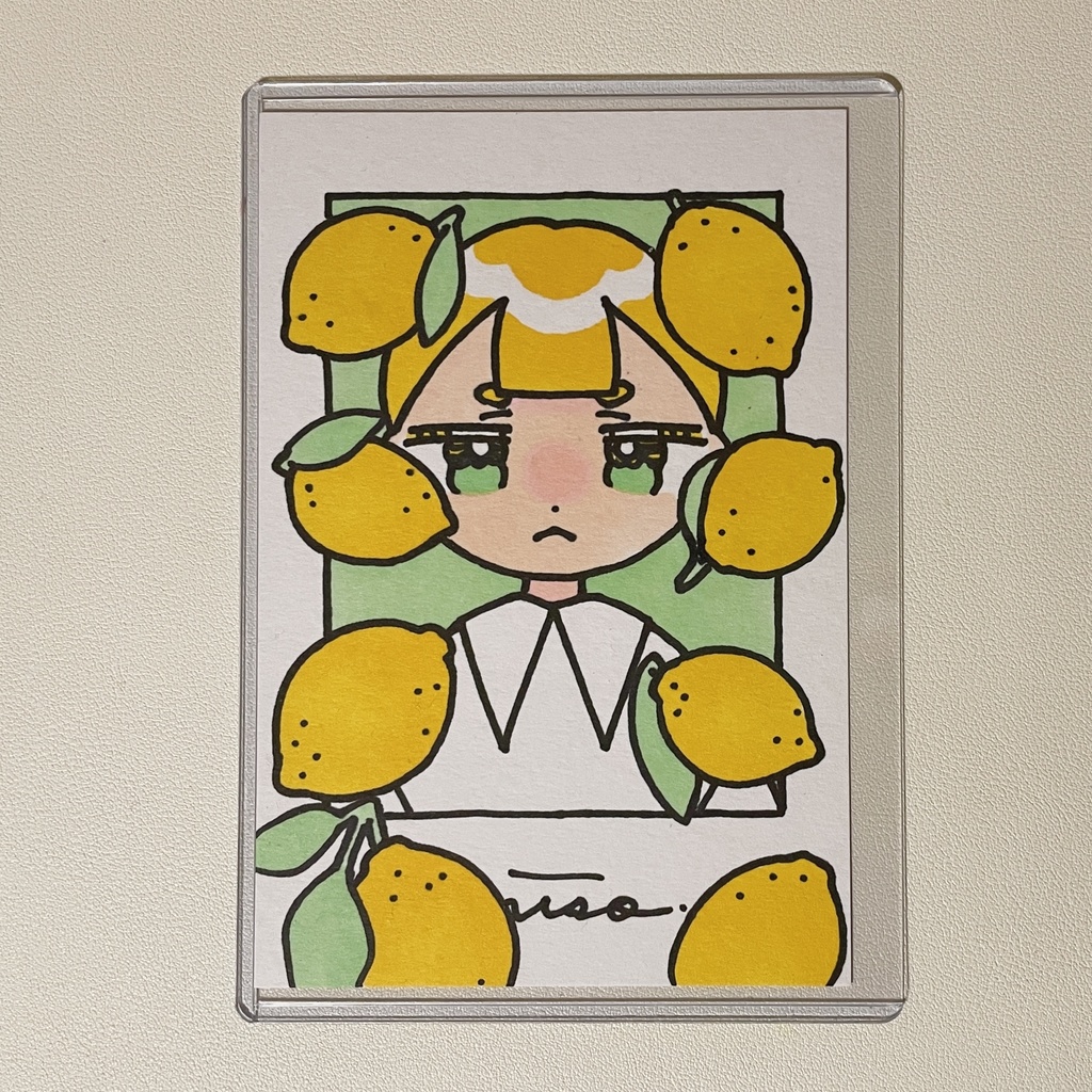 ポストカード原画「レモンちゃん」