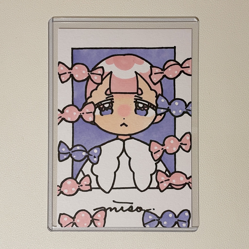 ポストカード原画「あめちゃん」