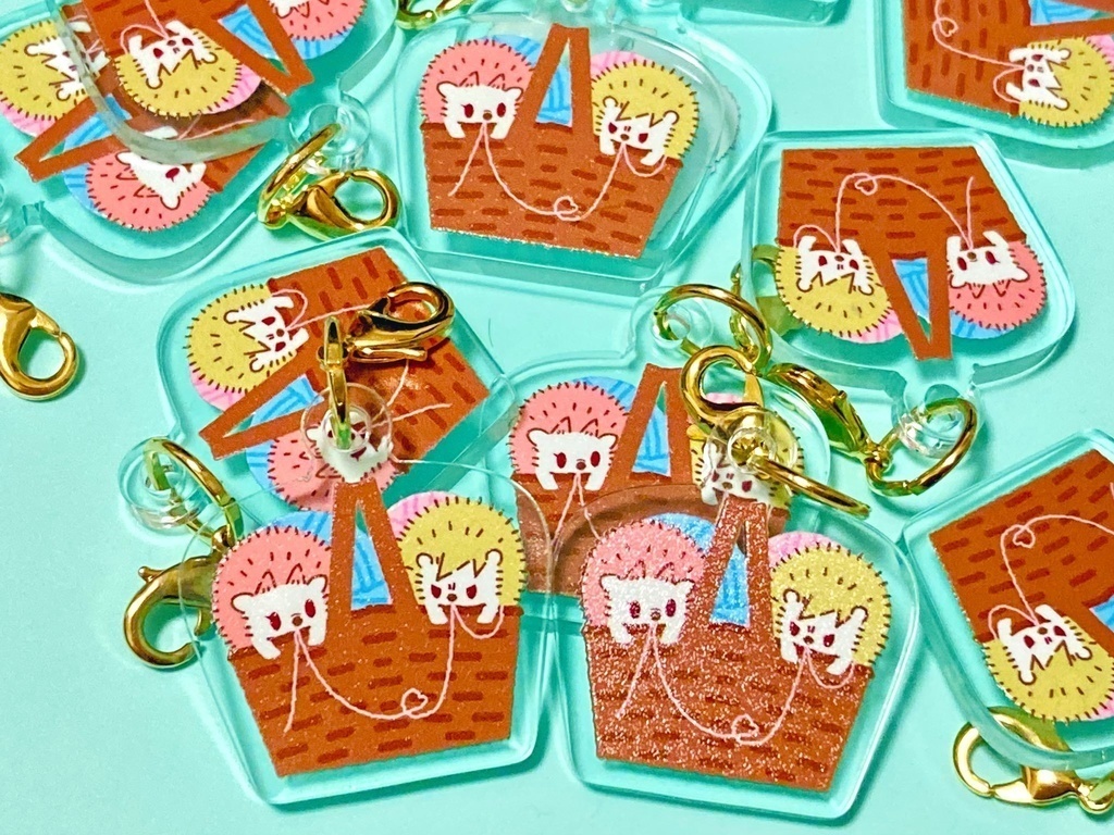 おでかけHedgehogチャーム(ボールチェーン