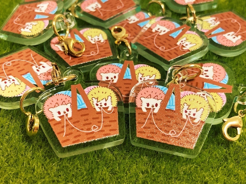 おでかけHedgehogチャーム(ボールチェーン