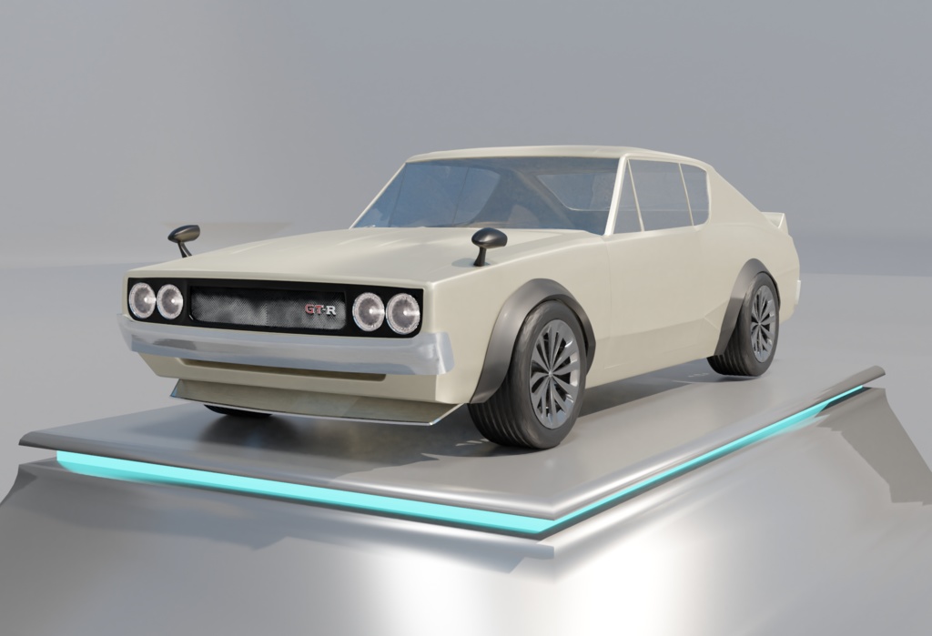 ＧＴＲ ハコスカ ケンメリ .fbx .stl - pisokawa - BOOTH