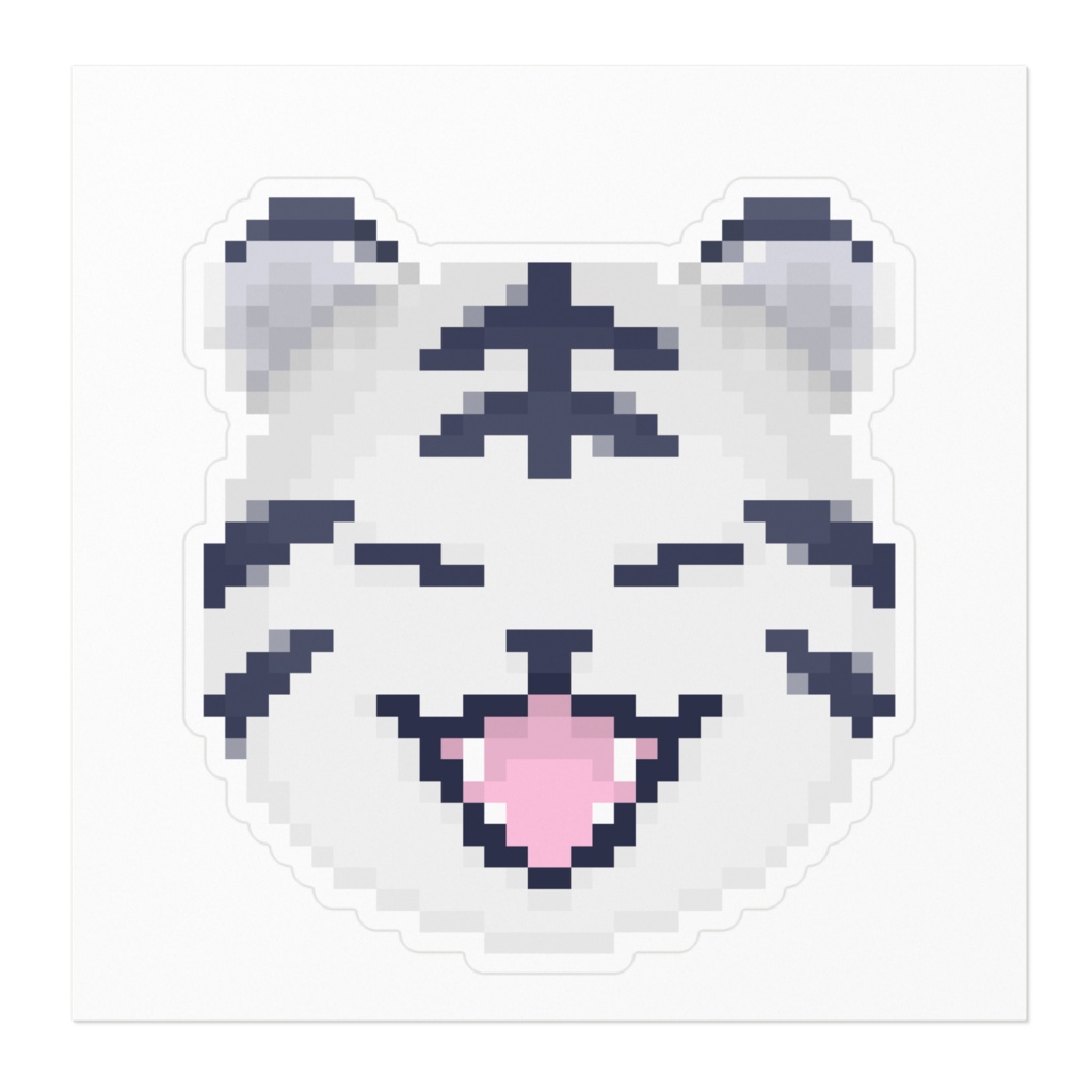 ドットのとら(冬のすがた)