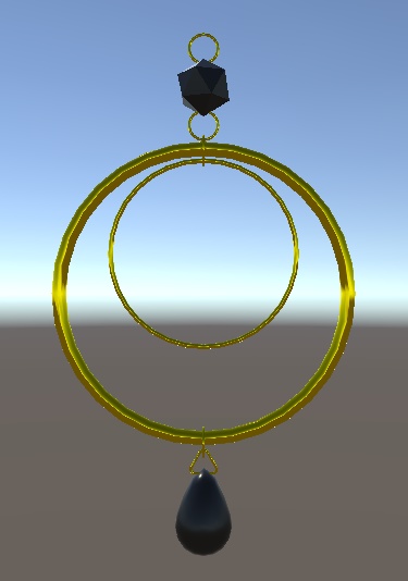 【VRChat想定】ユガの巡り【イヤリング】