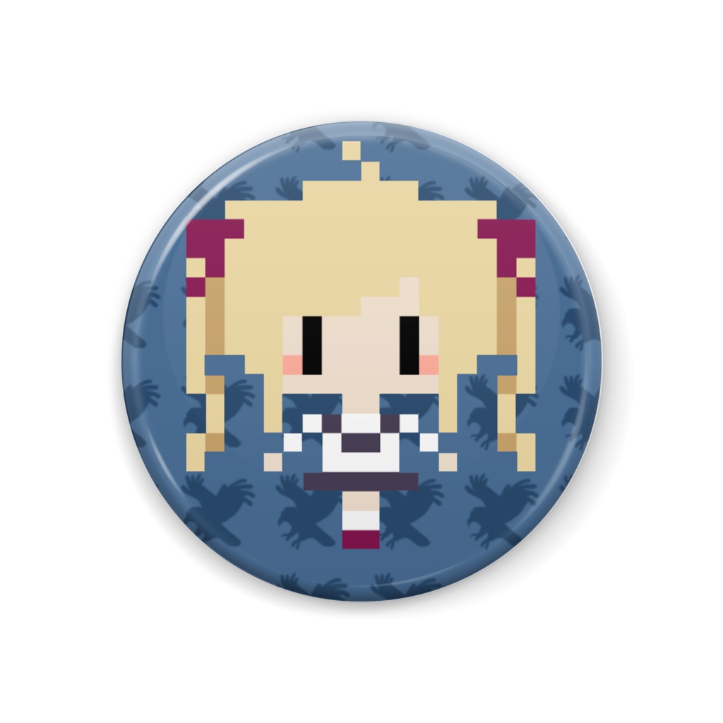 鷹宮リオン ドット絵 缶バッジ