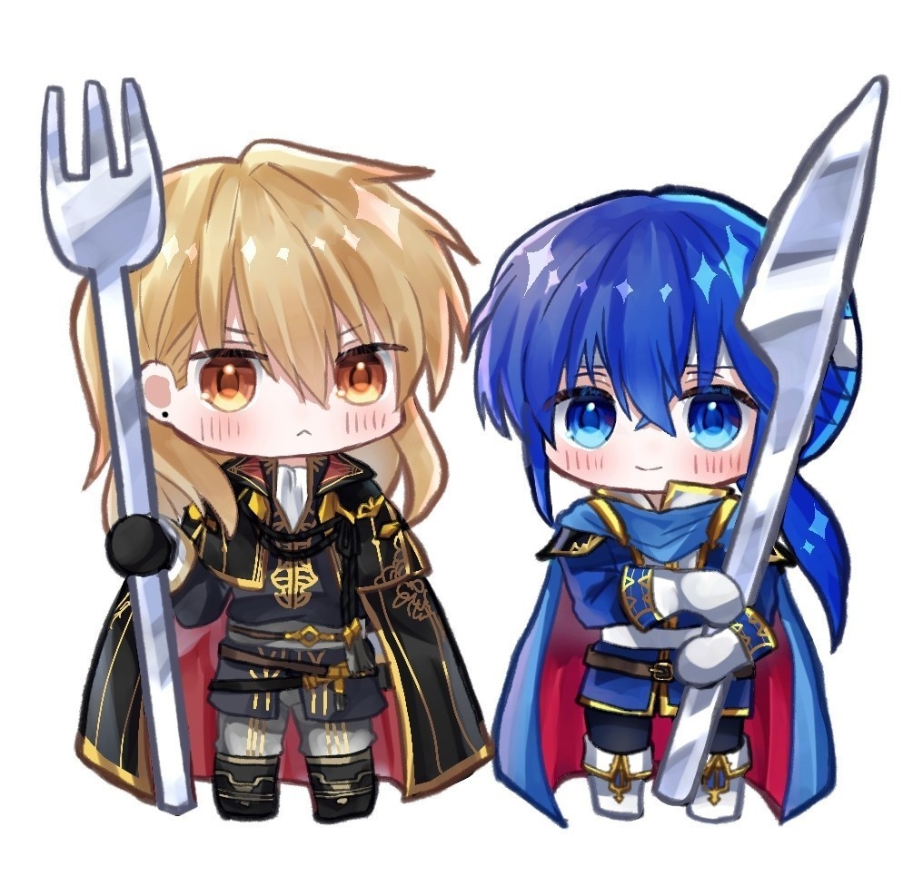 アレセリアクリルスタンド（ナイフ＆フォーク）