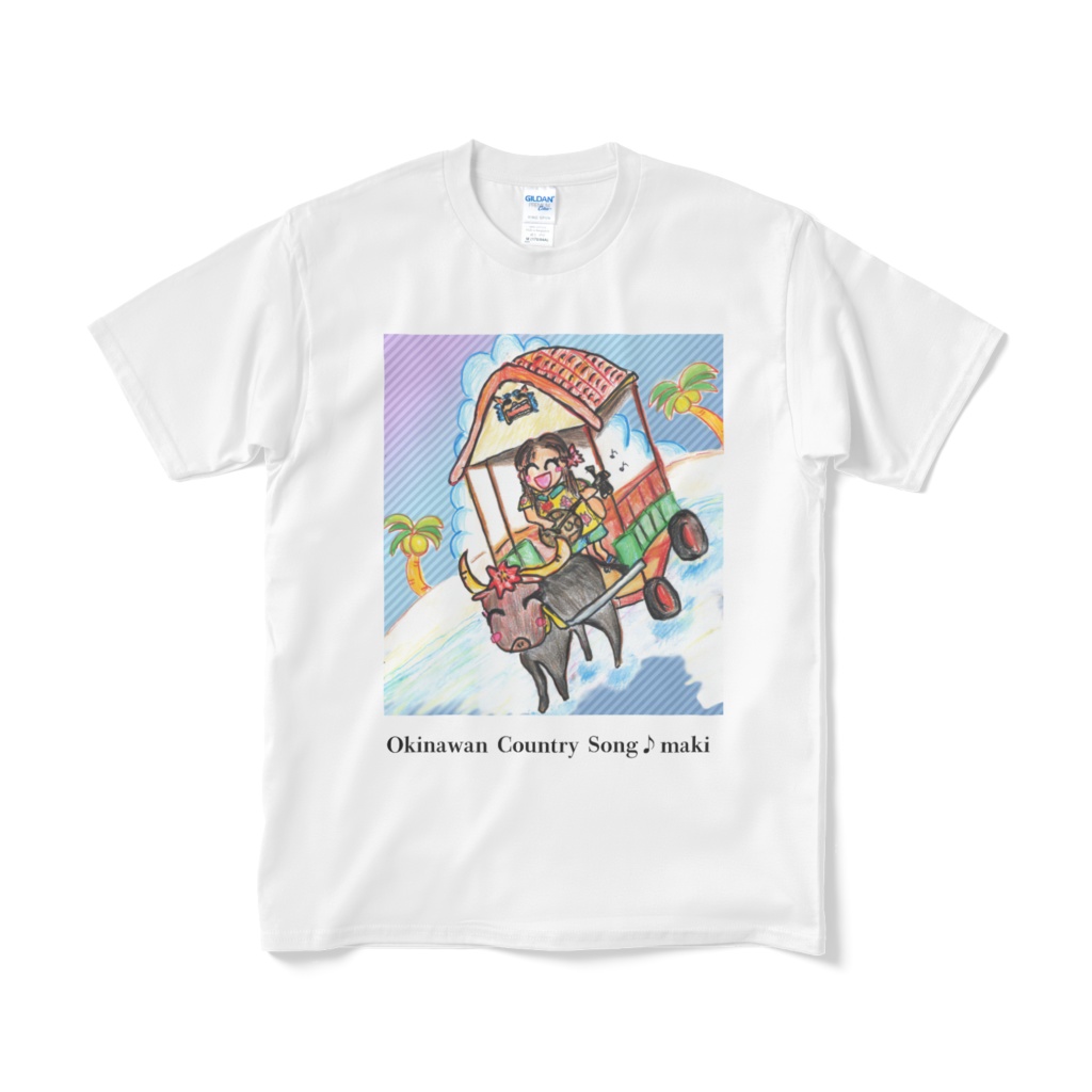 沖縄の水牛🌺竹富島の思い出🌟Tシャツ