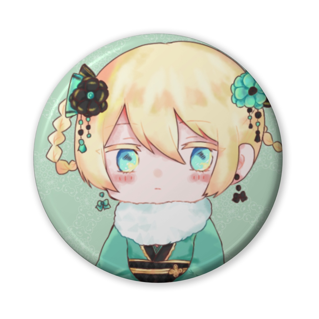 椎名ひな缶バッチ（着物ver）