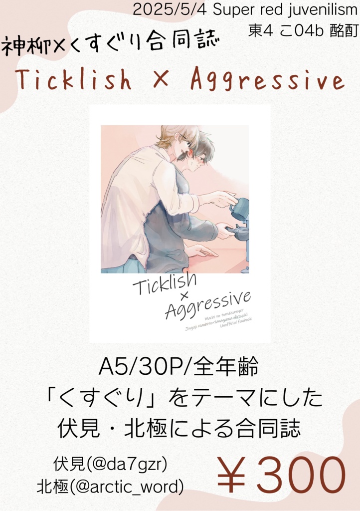 Ticklish×Agressive 【神柳合同誌】