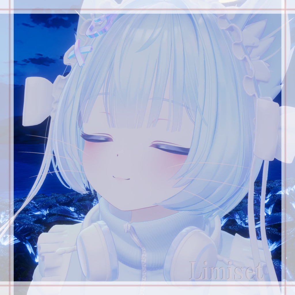 猫ひげっぽい GamingColor【複数アバター対応】【VRChat想定】