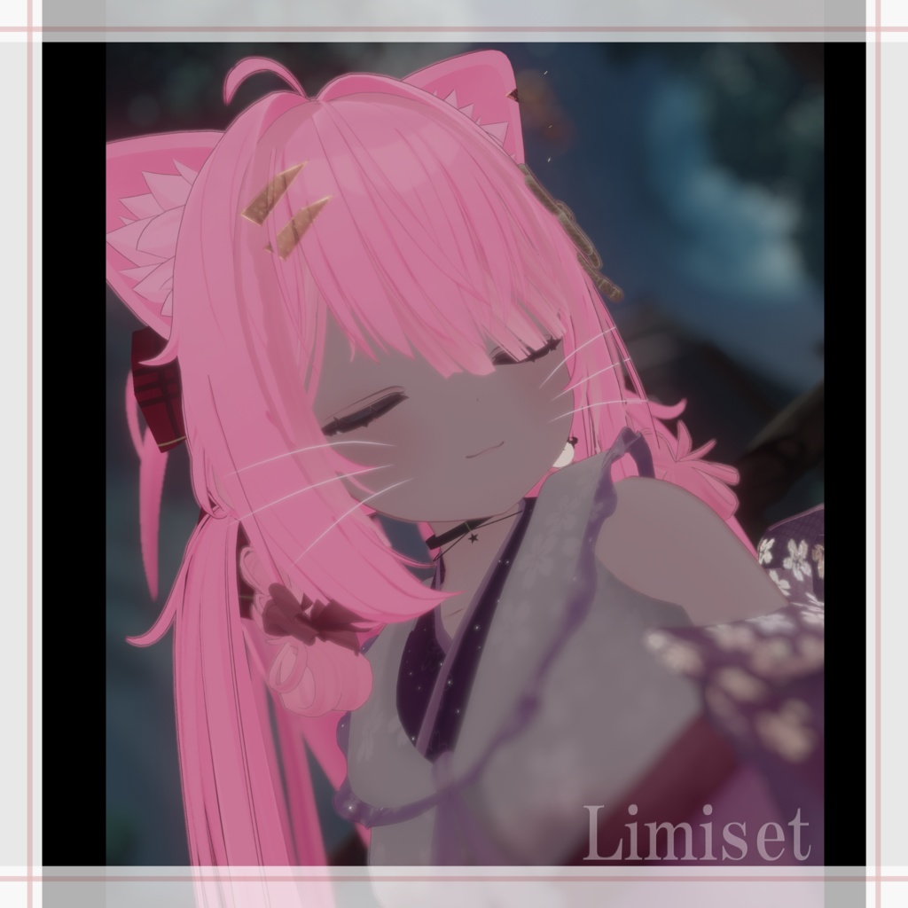 猫ひげっぽい GamingColor【複数アバター対応】【VRChat想定】