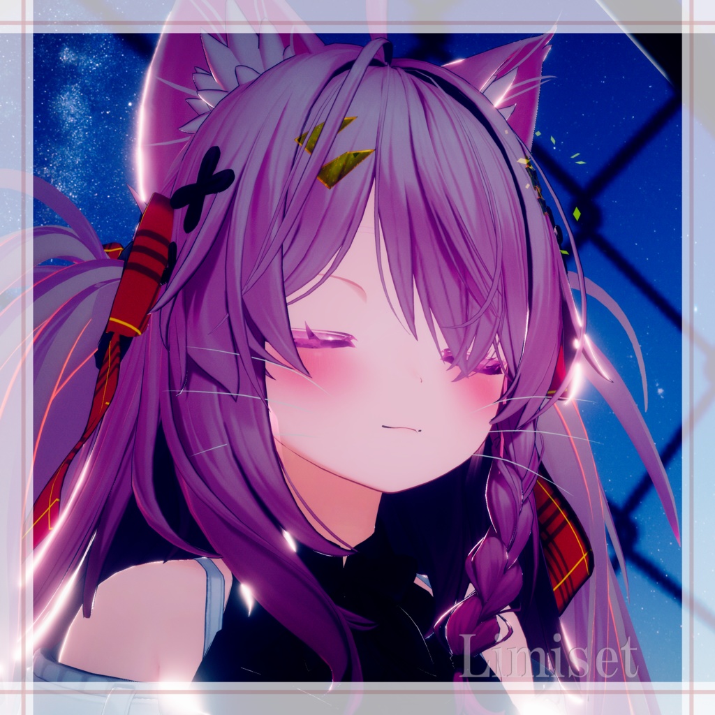猫ひげっぽい GamingColor【複数アバター対応】【VRChat想定】