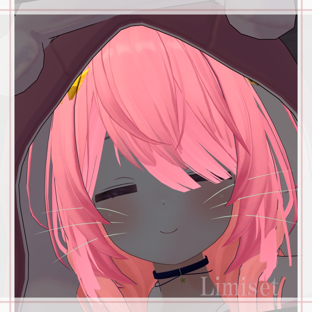 猫ひげっぽい GamingColor【複数アバター対応】【VRChat想定】