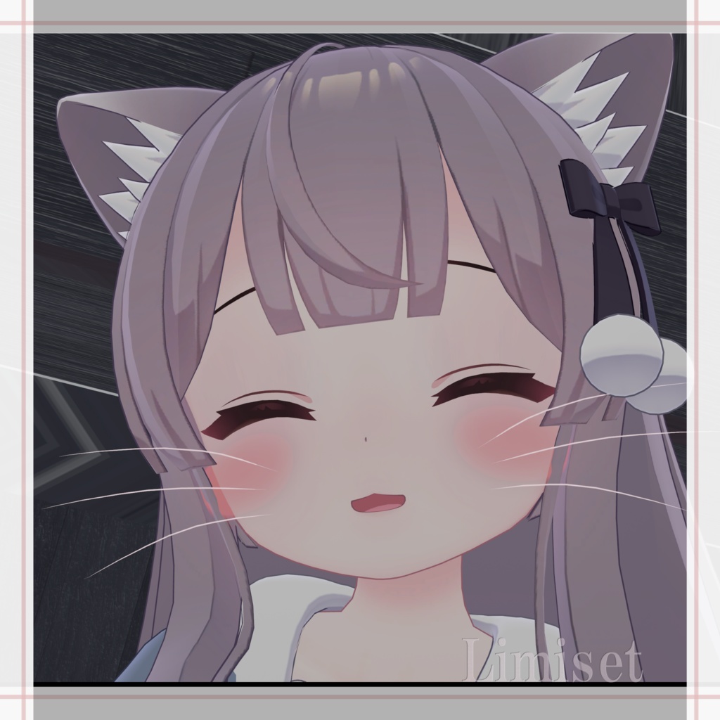 猫ひげっぽい GamingColor【複数アバター対応】【VRChat想定】